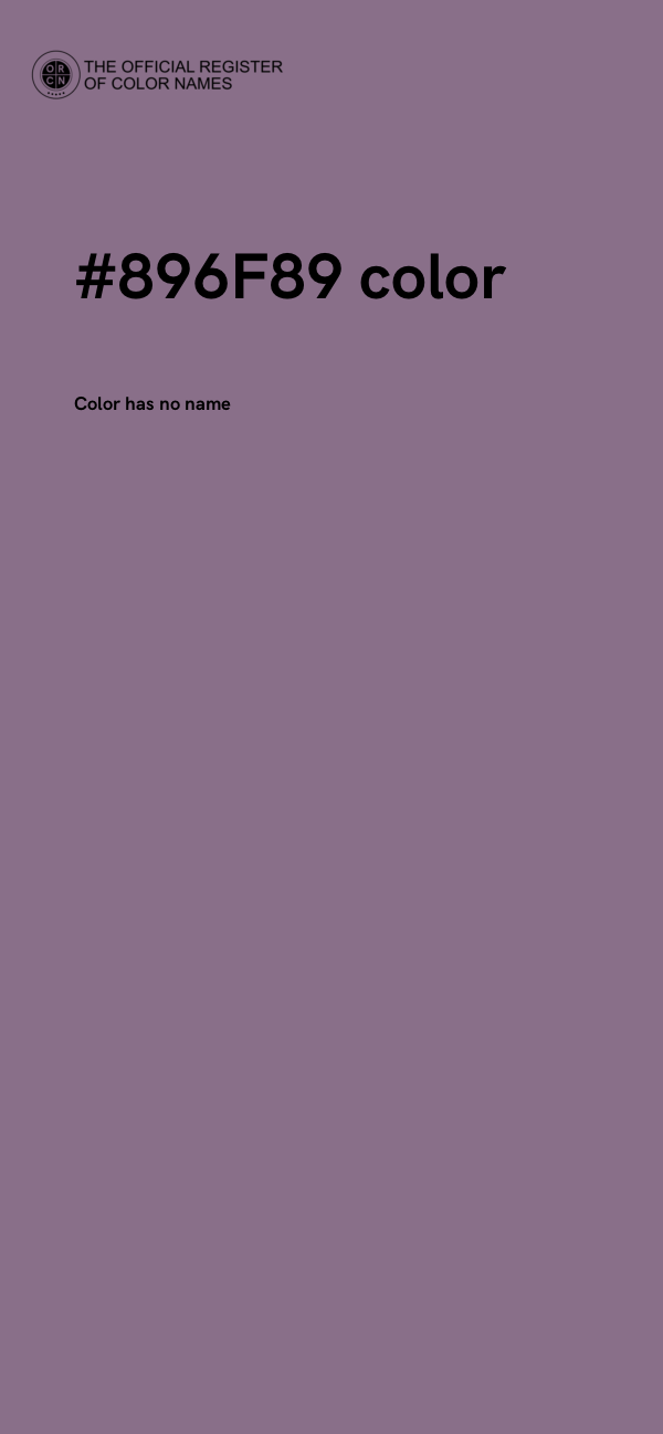 #896F89 color image
