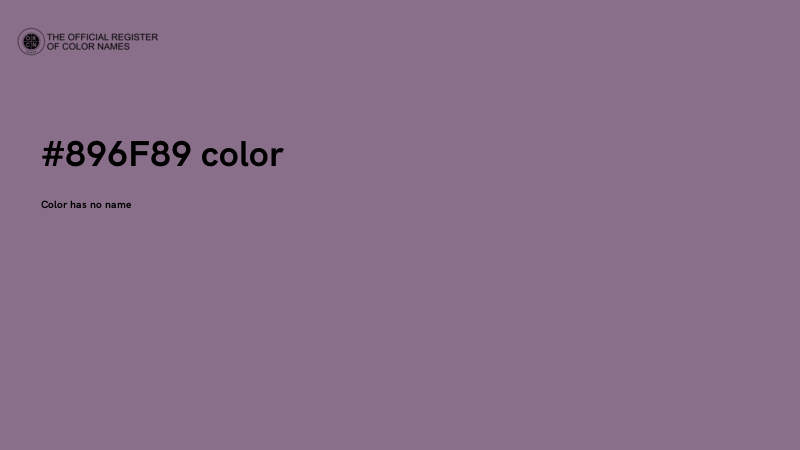 #896F89 color image