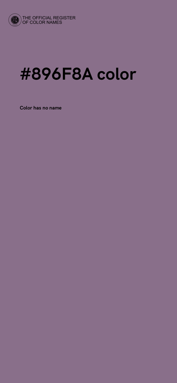#896F8A color image