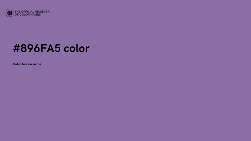#896FA5 color image