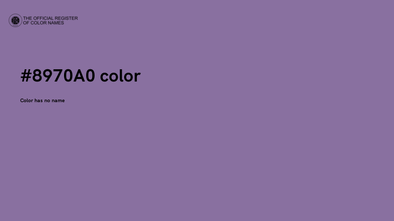 #8970A0 color image