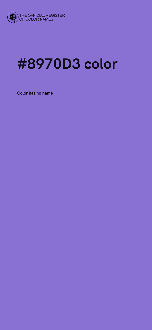 #8970D3 color image