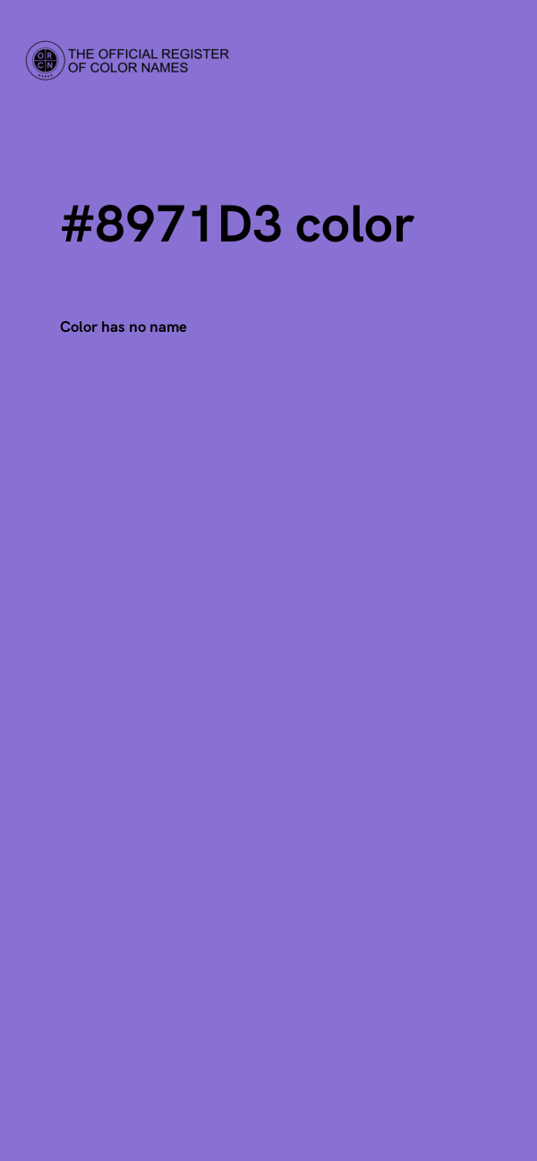 #8971D3 color image