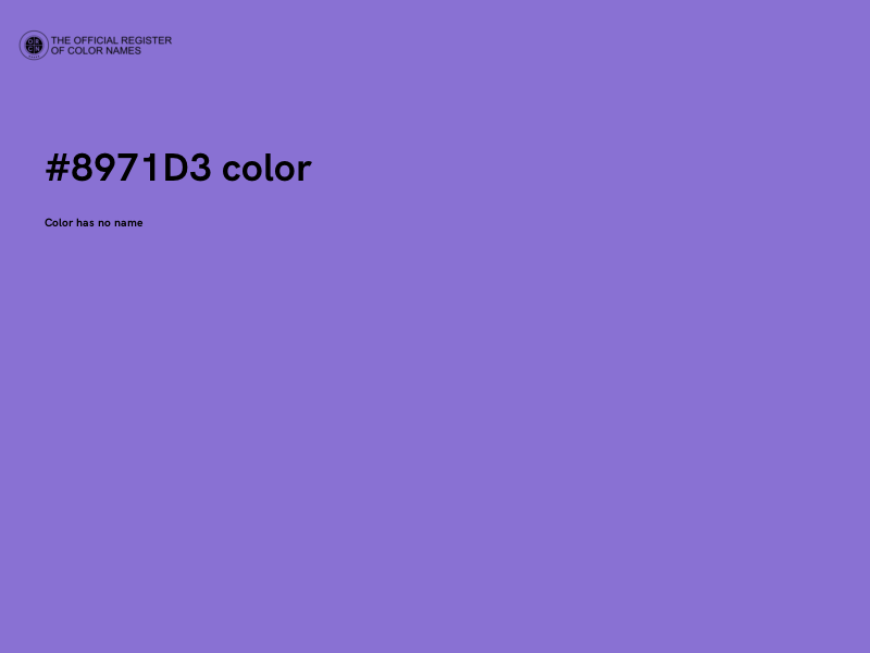 #8971D3 color image