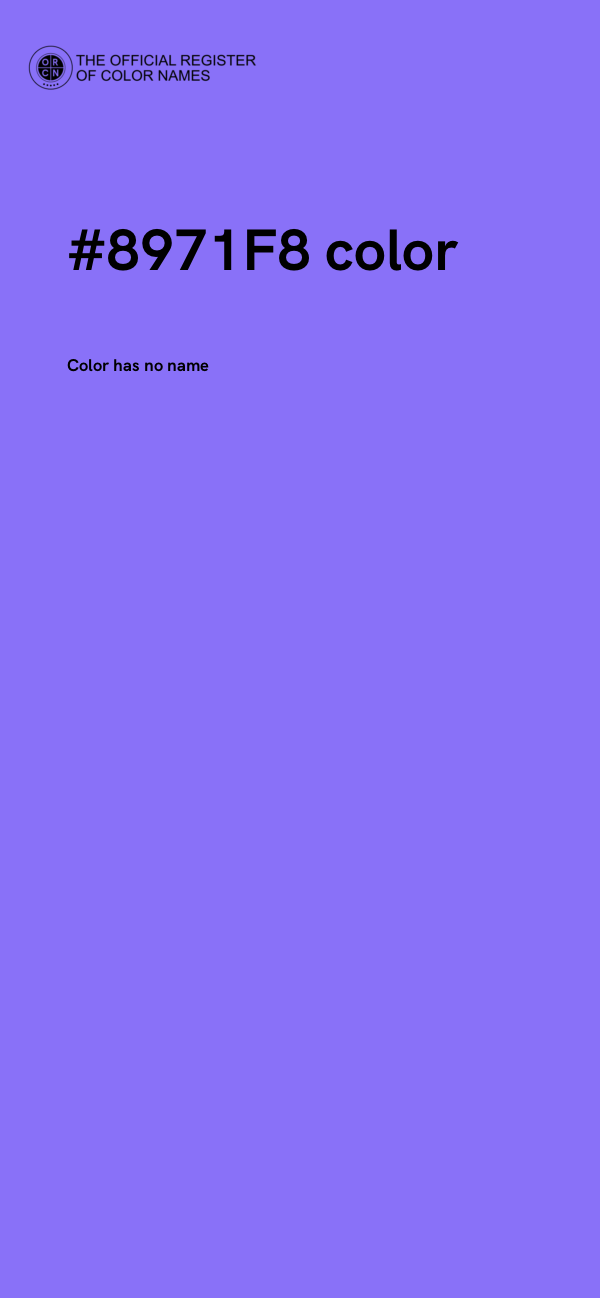 #8971F8 color image