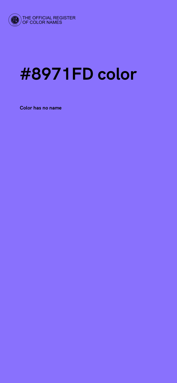 #8971FD color image
