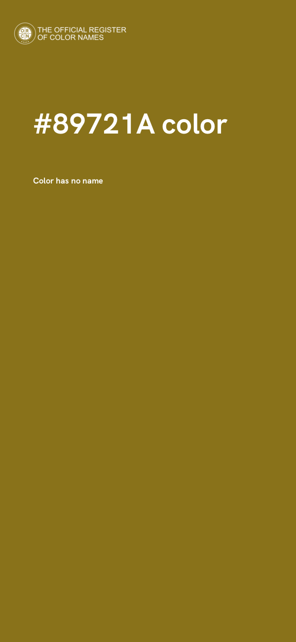 #89721A color image