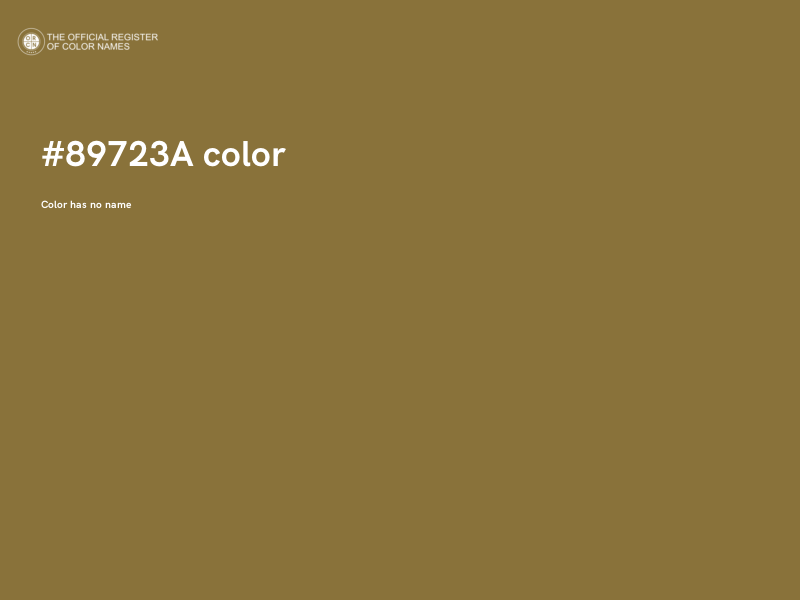 #89723A color image