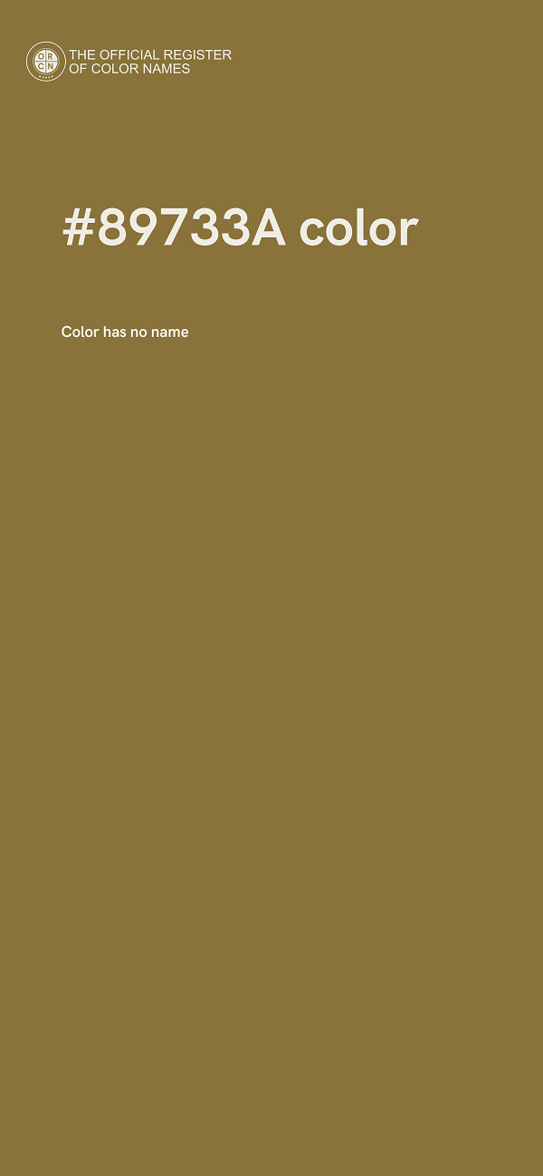 #89733A color image