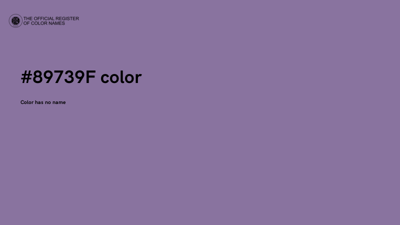 #89739F color image