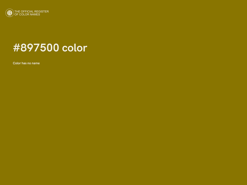 #897500 color image