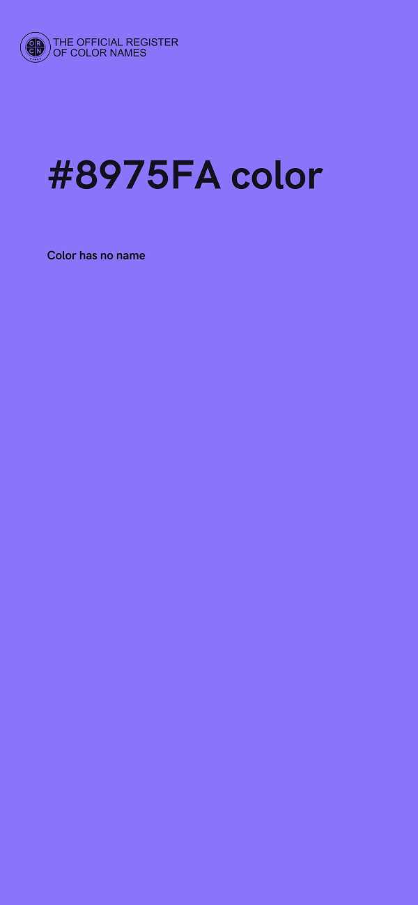 #8975FA color image