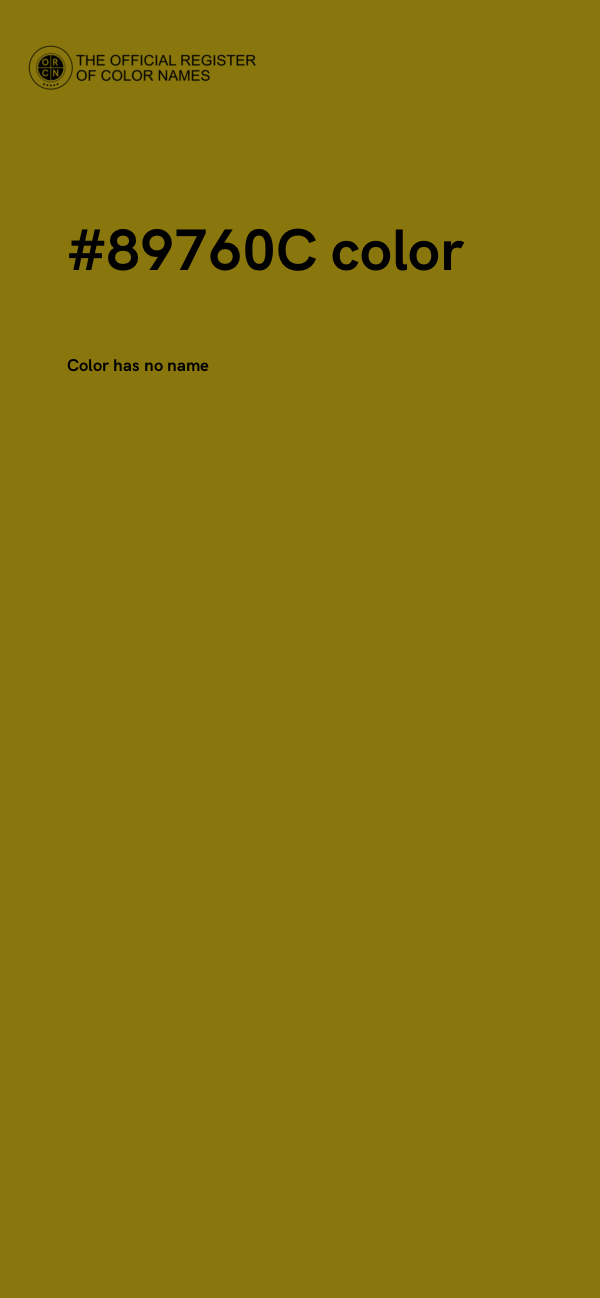 #89760C color image