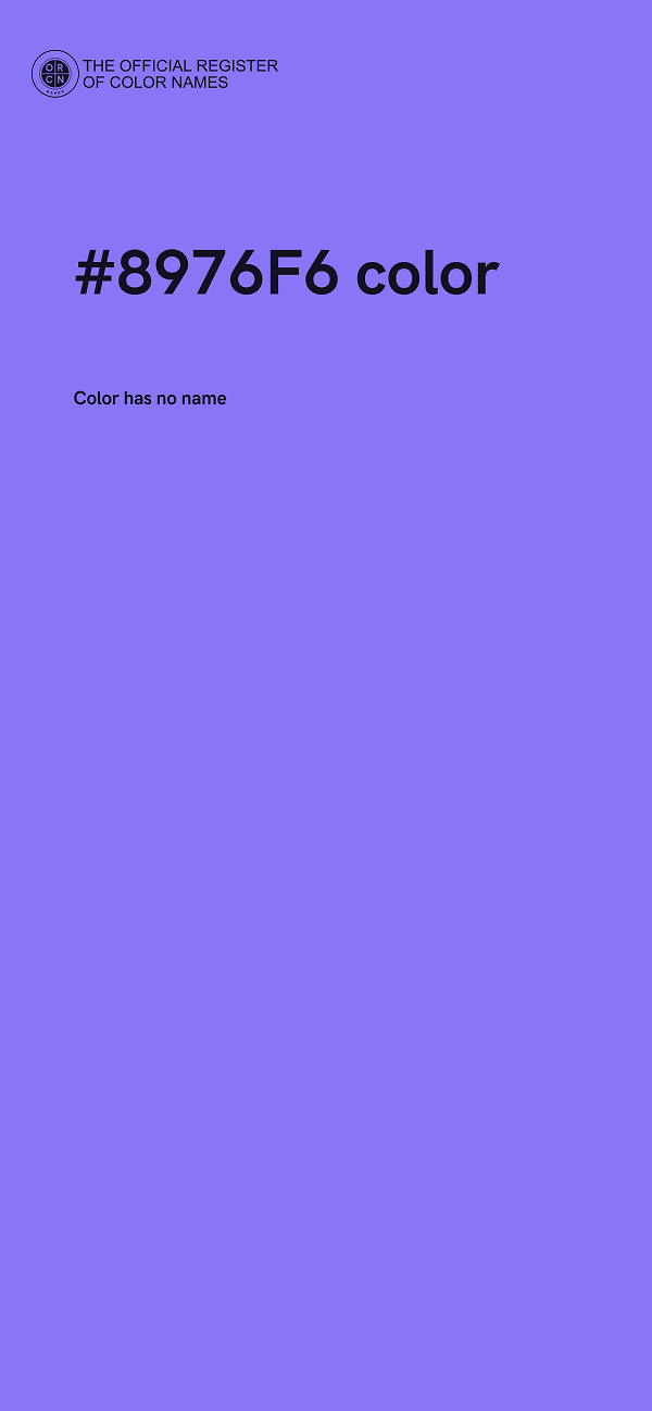 #8976F6 color image