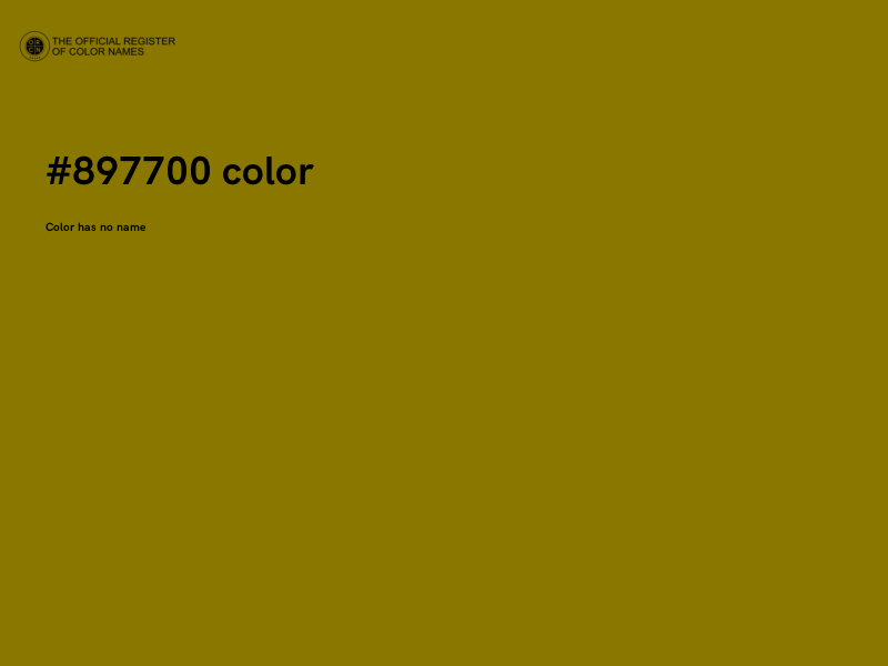 #897700 color image