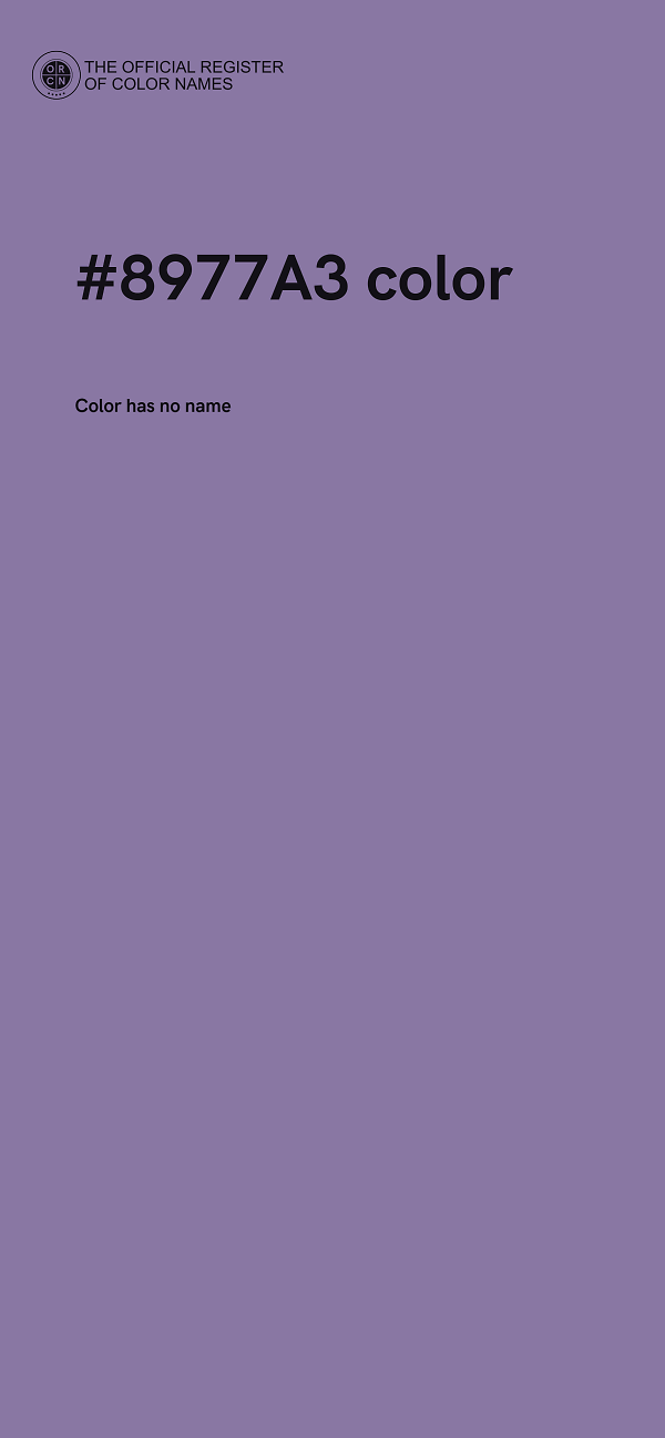 #8977A3 color image