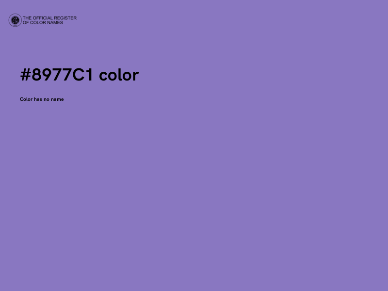 #8977C1 color image