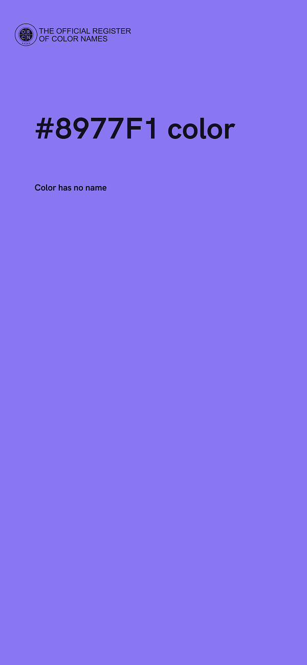 #8977F1 color image