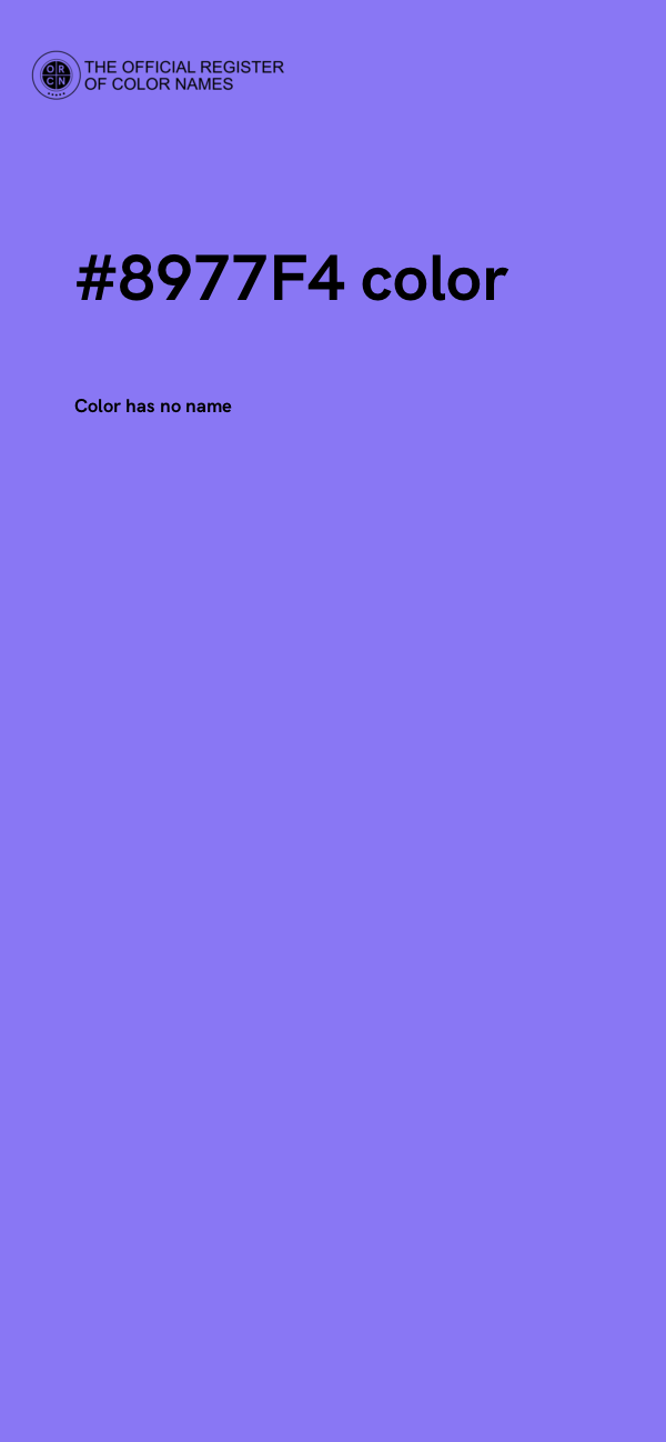 #8977F4 color image