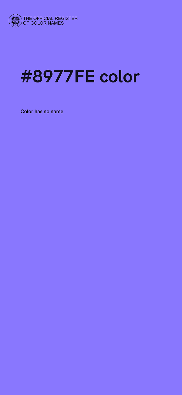 #8977FE color image