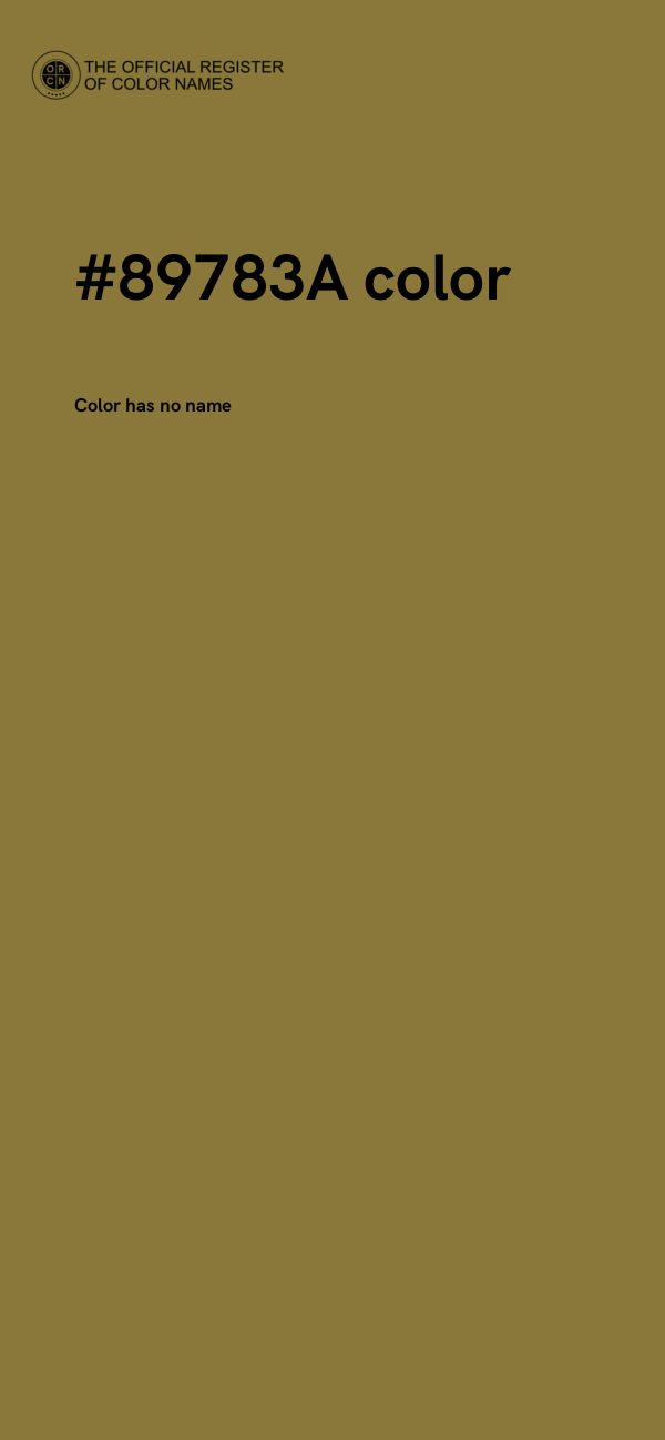 #89783A color image