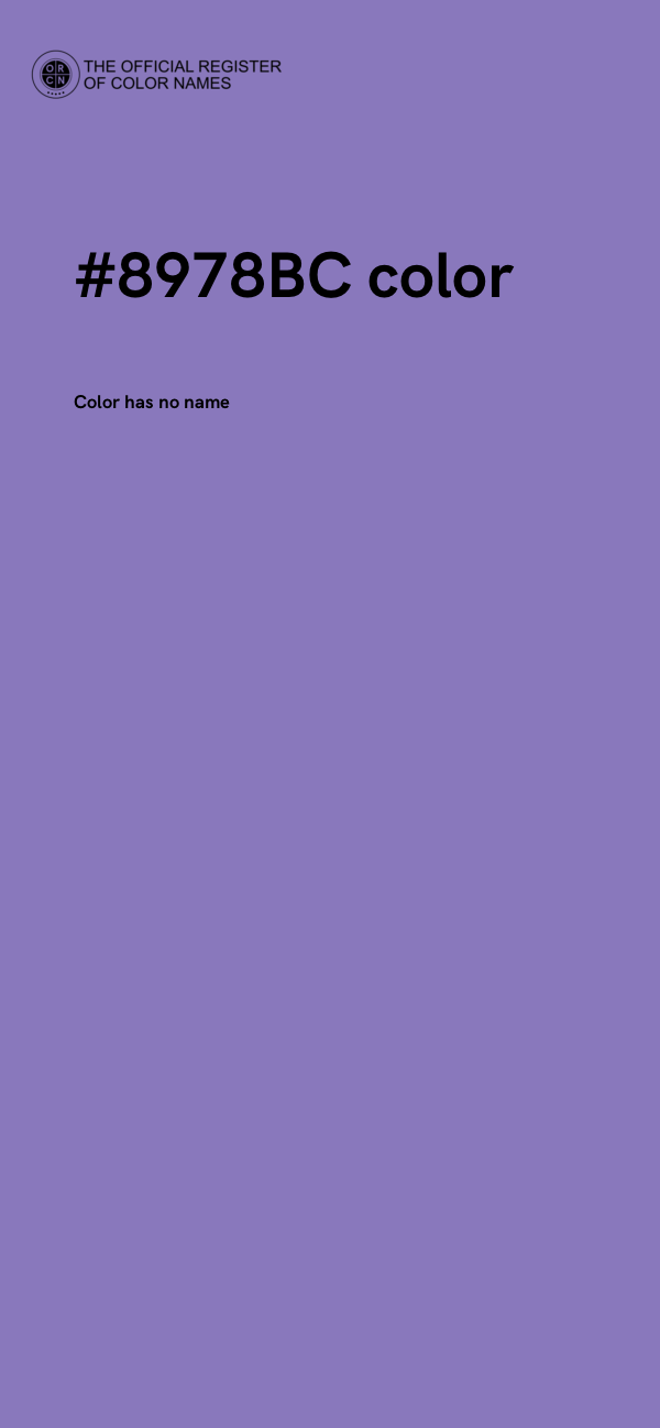 #8978BC color image