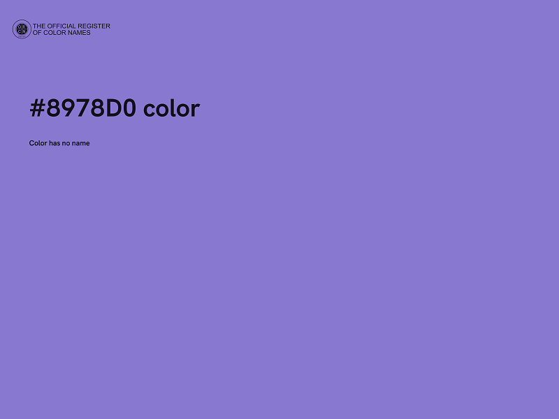 #8978D0 color image