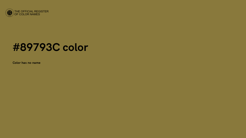 #89793C color image