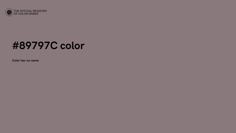 #89797C color image