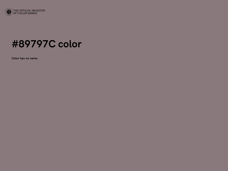 #89797C color image