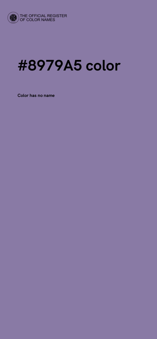 #8979A5 color image