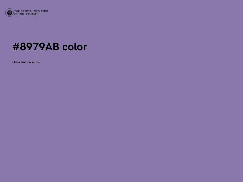 #8979AB color image