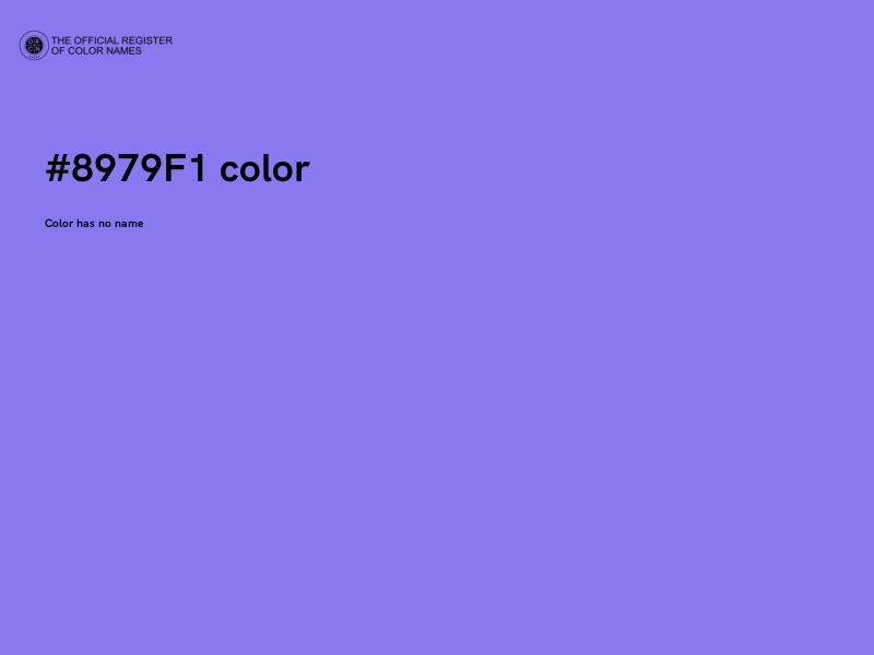 #8979F1 color image