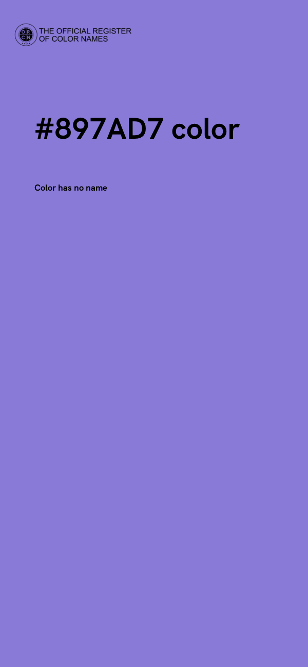 #897AD7 color image