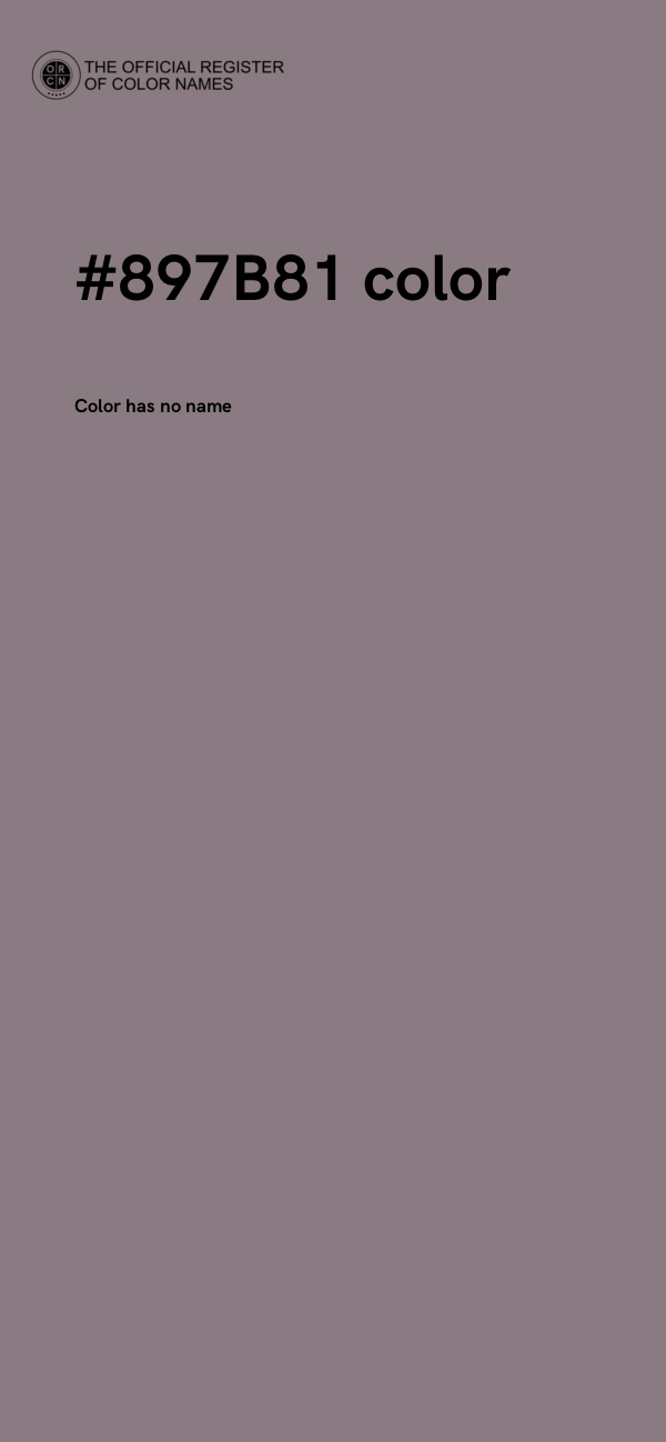 #897B81 color image