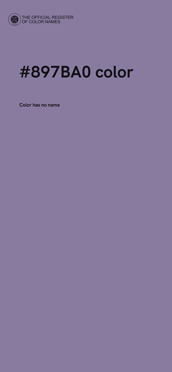 #897BA0 color image