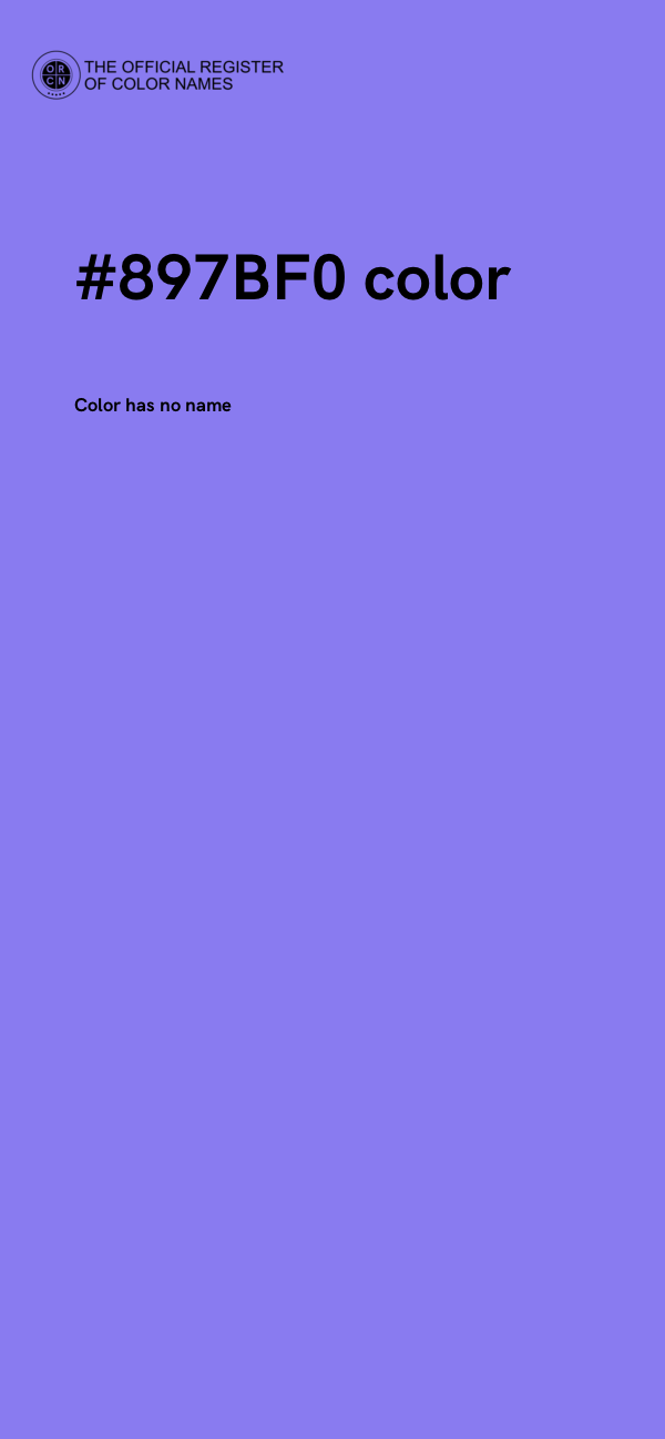 #897BF0 color image