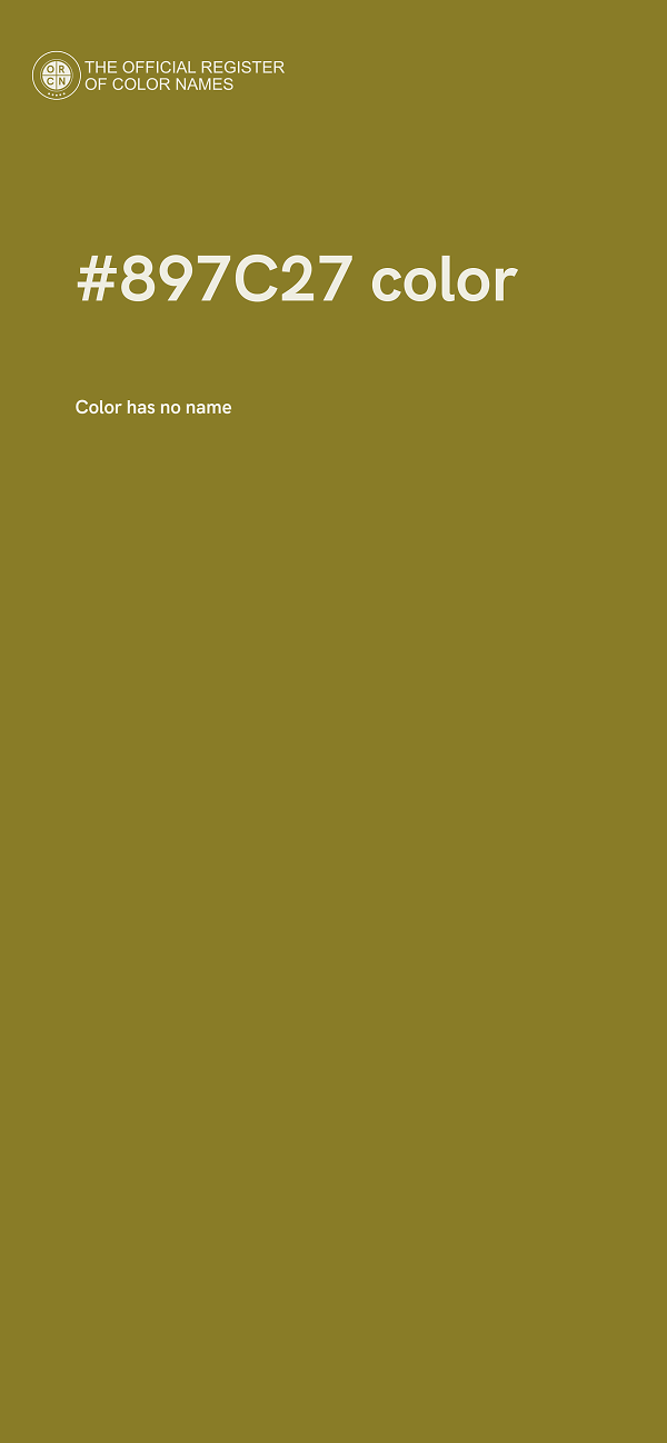 #897C27 color image