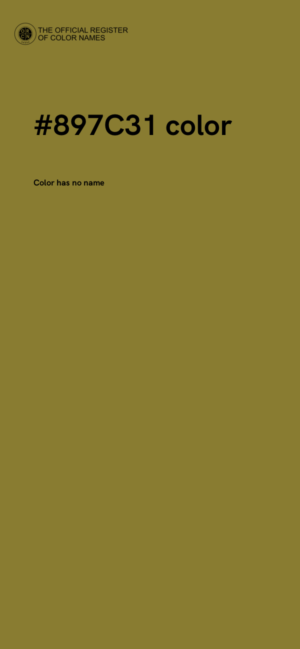 #897C31 color image