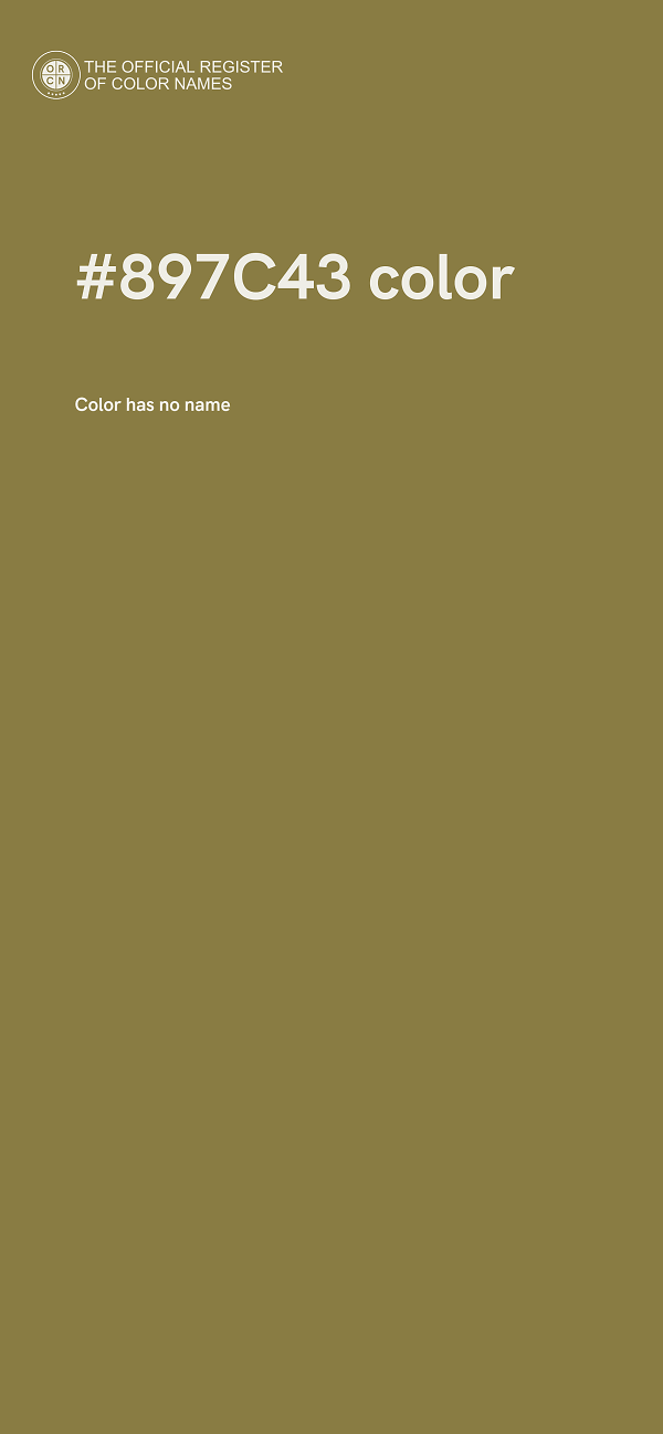 #897C43 color image