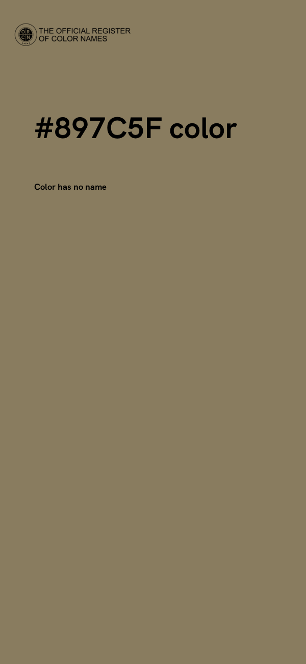 #897C5F color image