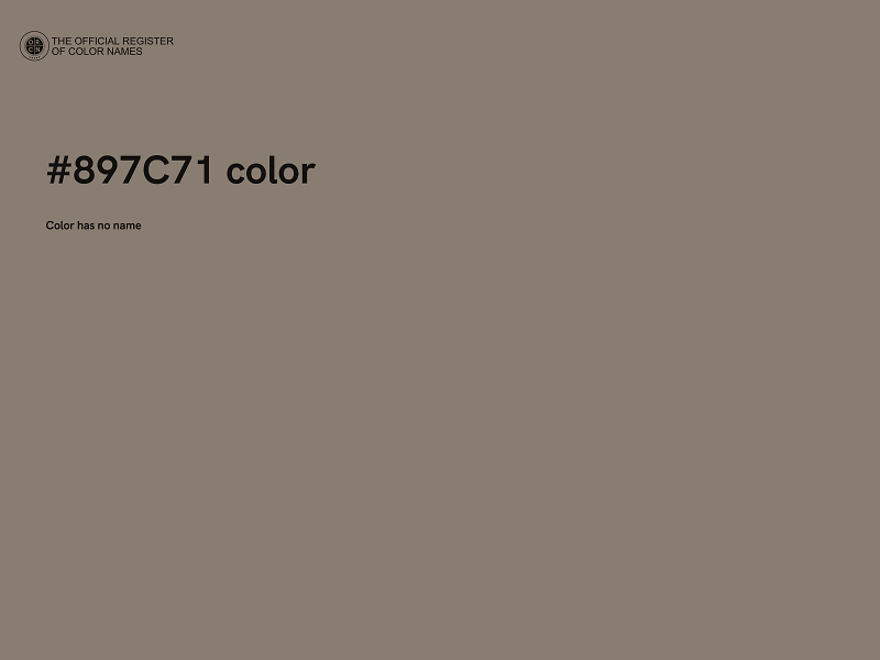 #897C71 color image