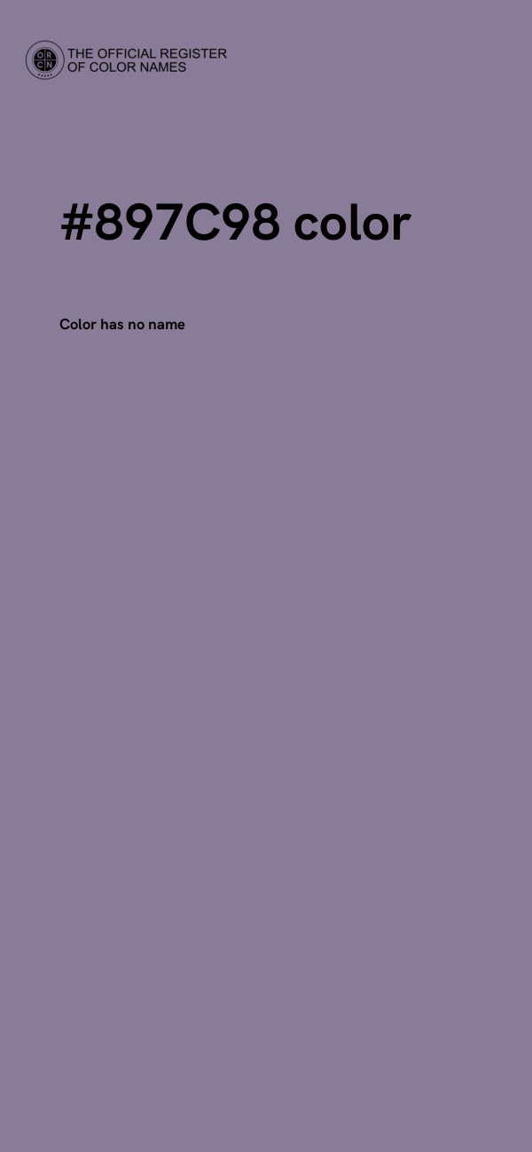#897C98 color image