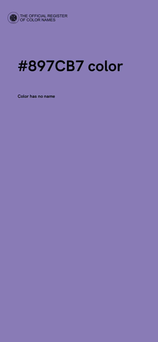 #897CB7 color image