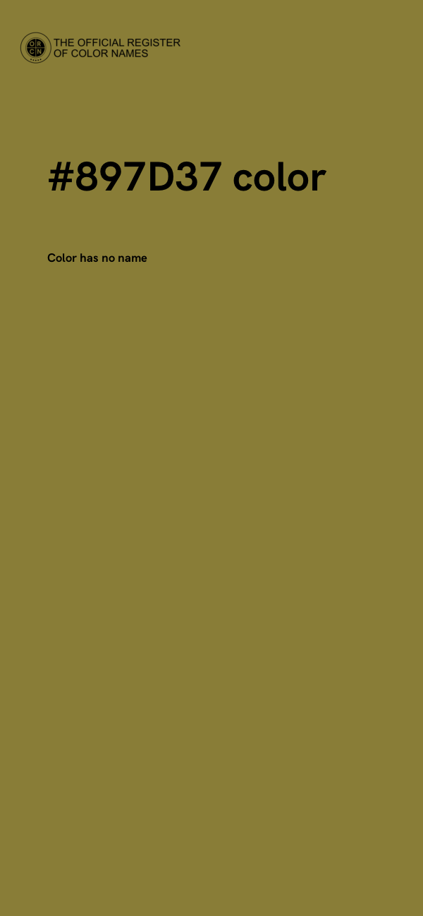 #897D37 color image