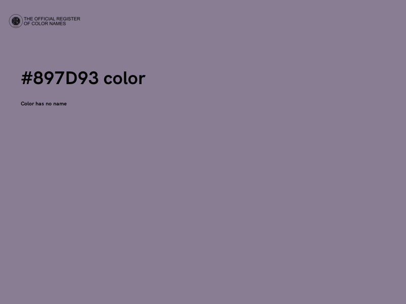 #897D93 color image