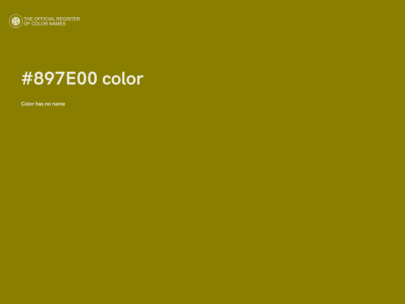 #897E00 color image