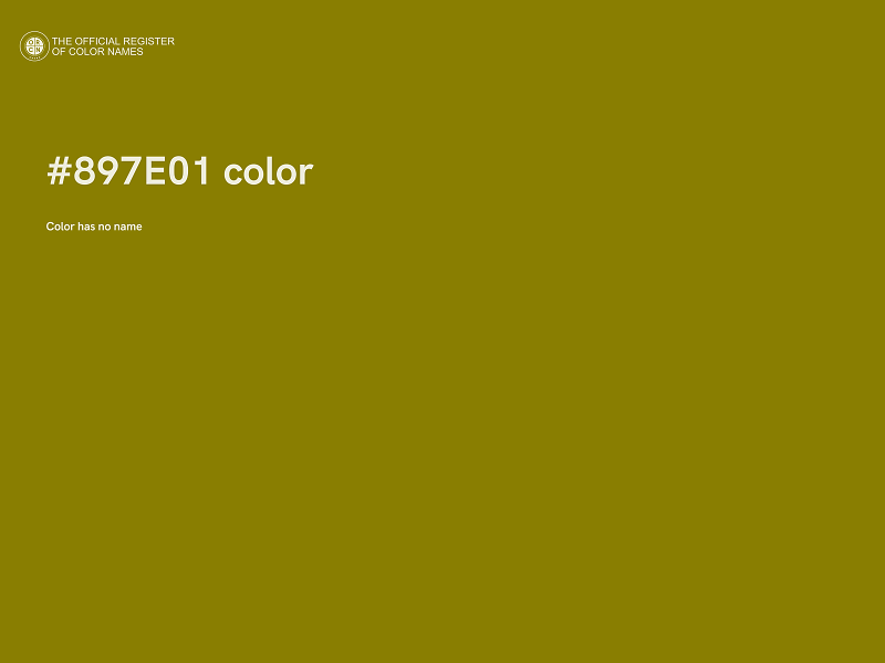 #897E01 color image