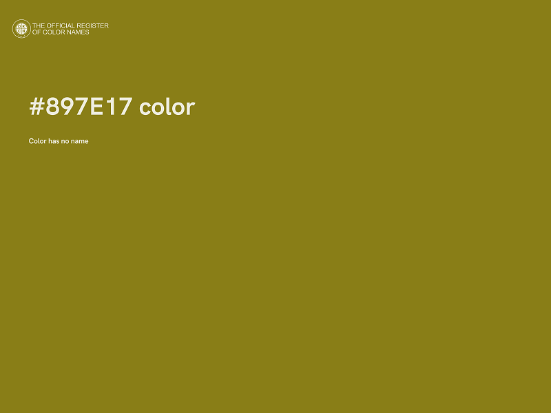 #897E17 color image
