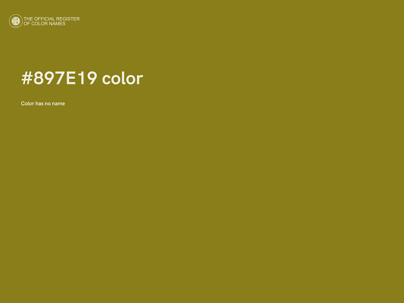 #897E19 color image